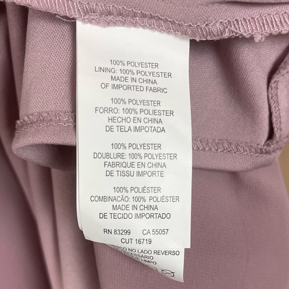 NEW MARINA SIZE 6 LONG SLEEVE CHIFFON GOWN MAUVE ROSE FORMAL ELEGANT SIDE SLIT - Picture 10 of 13